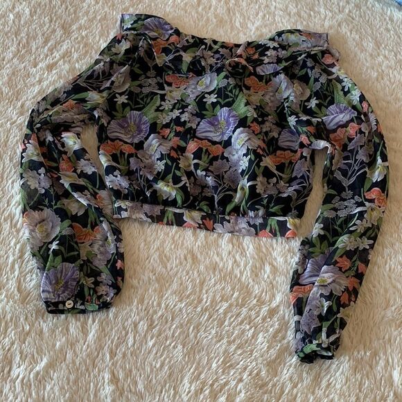 Pookie and Sebastian Floral long sleeve blouse - Picture 6 of 16